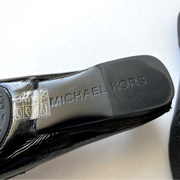 Michael Kors Black Patent Leather Loafer Driving Shoes Size 9 - Picture 10 of 12